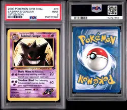 Pokemon Sabrina's Gengar Gym Challenge 1st Edition Rare #29 PSA 9 Mint - Image 3