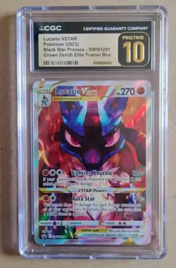 Lucario VSTAR Pokemon (2013) Black Star Promos Pristine 10 - Image 1
