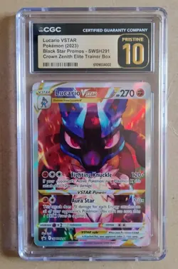Lucario VSTAR Pokemon (2013) Black Star Promos Pristine 10 - Image 2