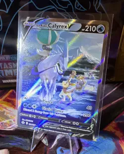 Ice Rider Calyrex V 164/198 Holo Ultra Rare Chilling Reign Pokemon Card LP 🔥🔥 - Image 1