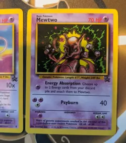 Pokemon WOTC Black Star Promo Lot – Mew #8 & Mewtwo #14 – NM - Image 3