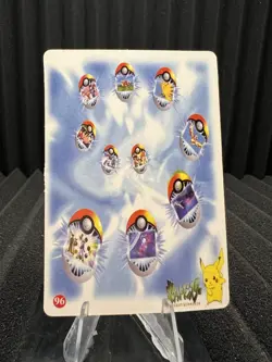Pokemon Vintage Pocket Monsters Vending HOLO Prism Sticker Bandai 1999 Nintendo - Image 2
