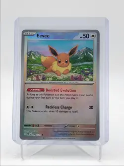 EEVEE 2025 POKEMON PRISMATIC EVOLUTIONS POKEBALL FOIL 074/131 Q5542 - Image 1
