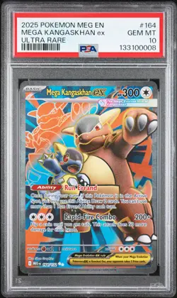 2025 POKEMON MEG EN-MEGA EVOLUTION ULTRA RARE #164 MEGA KANGASKHAN EX PSA 10 - Image 1