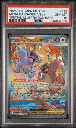 2025 POKEMON MEG EN-MEGA EVOLUTION #182 MEGA KANGASKHAN EX PSA 10 - Image 1