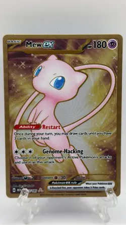 Mew ex - 151 Metal Card 205/165 SV Scarlet & Violet 151 Pokemon UPC Promo Gold - Image 1