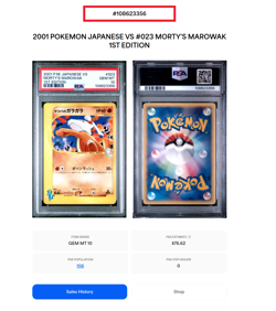 2001 POKEMON JAPANESE VS 1ST EDITION #023 MORTY'S MAROWAK PSA 10 - Image 3