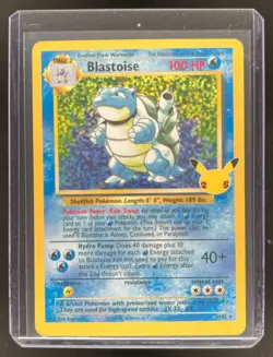 2021 Pokemon Celebrations Blastoise Holo Classic Collection Base Set #2/102 - Image 1