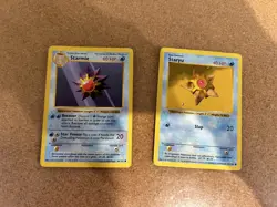 Starmie + Staryu Shadowless Pokemon Card Lot Vintage WOTC - Image 1