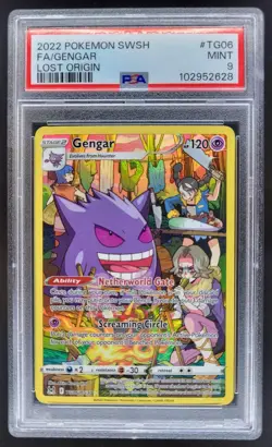 2022 Pokemon Sword & Shield Lost Origin Gengar Full Art PSA 9 CG4 - Image 1