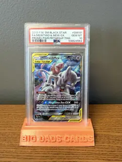 Mewtwo & Mew GX SM191 Pokemon Sm Black Star Promo Tag Team GEM MINT PSA 10 - Image 4