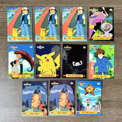 1999 Topps Pokemon TV Animation Edition Series 1 - Black & Blue Logo - Lot of 11 - Image 1