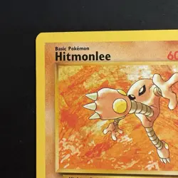 Pokemon Vintage Non-holo Rare Hitmonlee Fossil Wotc 1999 - Image 2