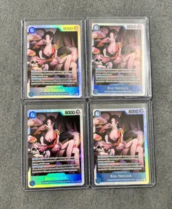 4x Boa Hancock SR Playset (026) EB03-026 ENGLISH One Piece Heroines (Near Mint) - Image 1