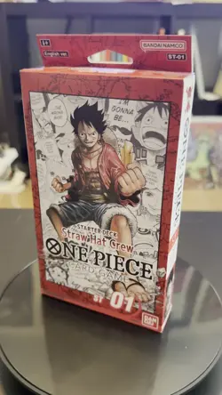 One Piece TCG Luffy Red Straw Hat Crew Starter Deck ST-01 English New And Sealed - Image 2