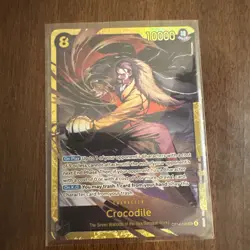 Crocodile OP14-120 Secret Alternate Art The Azure Sea's Seven Sec One Piece - Image 2