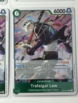 Trafalger Law OP13-031 Carrying On His Will 4 Foil Card Play Set Lot One Piece - Image 2