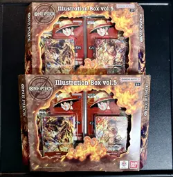 One Piece Card Game 🏴‍☠Illustration Box 2x Vol.5 & 2xVol.6 LOT OF 4 Sealed - Image 2