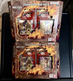 One Piece Card Game 🏴‍☠Illustration Box 2x Vol.5 & 2xVol.6 LOT OF 4 Sealed - Image 3