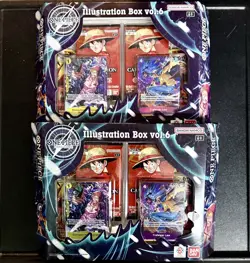 One Piece Card Game 🏴‍☠Illustration Box 2x Vol.5 & 2xVol.6 LOT OF 4 Sealed - Image 4
