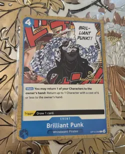 One Piece Carrying On His Will OP13-059 Brilliant Punk 3rd Anniversary Stamp AUC - Image 1