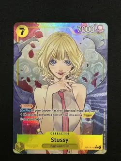 One Piece Stussy OP13-110 SR Alt Art Carrying On His Will English - Image 1