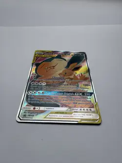 EEVEE & SNORLAX GX Tag Team Black Star Promo SM169 NM Pokemon Card 2019 - B - Image 3