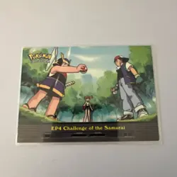 Topps Pokemon Card Challenge of the Samurai EP4 Blue Logo - Image 1