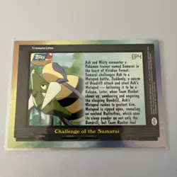 Topps Pokemon Card Challenge of the Samurai EP4 Blue Logo - Image 2