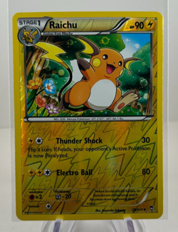 Raichu - 28/111 - Pokemon Furious Fists XY Reverse Holo Card NM - Image 1