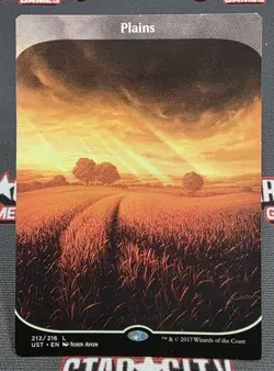 MTG Lot of 4 Basic Land (Full Art)- DAMAGED -Unstable Magic Cards - Image 2