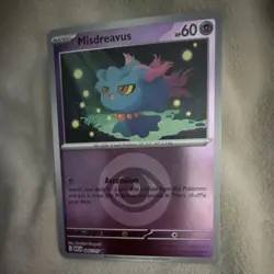 Pokemon Misdreavus ASC Basic Ghost Card 085/217 60HP English Regular - Image 1
