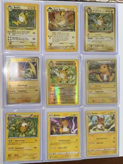 Pokemon Card Lot Raichu WOTC Vintage holo 1st Edition - Image 2