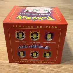 RARE Pokemon JIGGLYPUFF 23K Gold Plated Trading Card 1999 Burger King NEW SEALED - Image 4