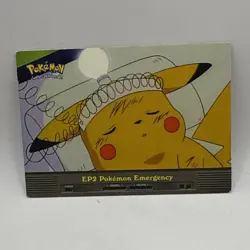 EP2 Pokemon Emergency - TV Animation Edition - Pokemon Topps Card Blue Logo - Image 1