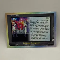 EP2 Pokemon Emergency - TV Animation Edition - Pokemon Topps Card Blue Logo - Image 2