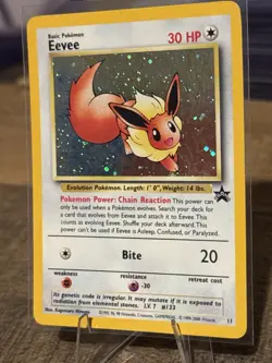 Eevee Promo Holo NM Wizards Black Star #11 WOTC Vintage Pokemon Card - Image 1