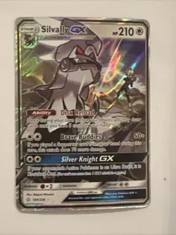 Pokemon TCG Silvally GX Cosmic Eclipse Holo Ultra Rare Card 184/236 - Image 1