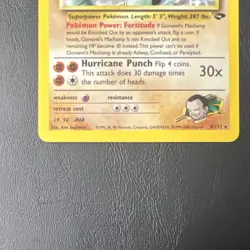 Pokemon Giovanni's Machamp Gym Challenge Holo Rare 100 HP Card 6/132 English - Image 3