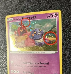 DOUBLE Swirl Galarian Slowpoke SWSH126 HD Galaxy Pokemon Black Star Promo Card - Image 1