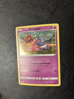 DOUBLE Swirl Galarian Slowpoke SWSH126 HD Galaxy Pokemon Black Star Promo Card - Image 5