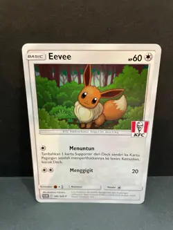 Pokemon Eevee 186/SM-P KFC Kentucky Fried Chicken Promo Card - Image 1