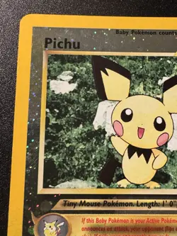 Pichu Promo 35 WoTC Black Star Promo Pokemon Card Holo Foil Rare HP - Image 3