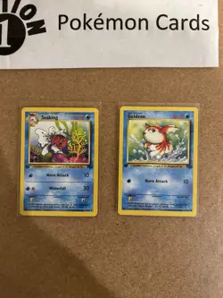 Seaking + Goldeen 1st Edition Pokemon Card Lot Vintage WOTC - Image 1