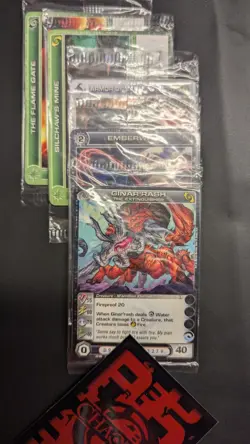 Chaotic Fire And Stone 3 Card Promo Lot Of 10x Sealed - Image 2