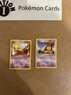 Abra 1st Edition + Abra Shadowless Pokemon Card Lot Vintage WOTC - Image 1