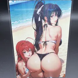 Rias & Akeno Anime Waifu Card Doujin ACG Goddess Holo - Image 2