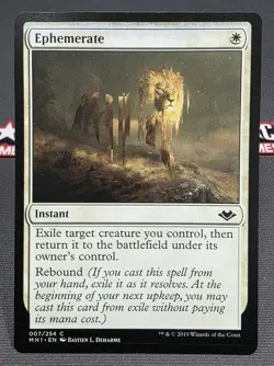 MTG Ephemerate- DAMAGED -Modern Horizons Magic the Gathering Card # 007 - Image 1