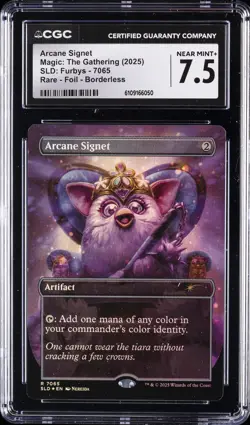 2025 MAGIC THE GATHERING SLD FURBYS #7065 ARCANE SIGNET CGC 7.5 - Image 1