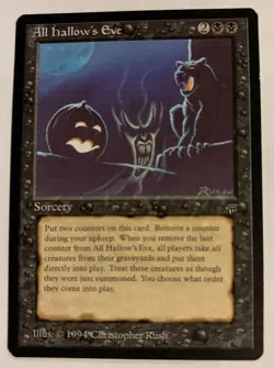 MTG All Hallow's Eve Legends Magic the Gathering Lightly Played - Image 1